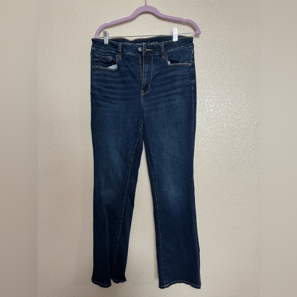 American Eagle Outfitters Women's Dark Blue Skinny Jeans